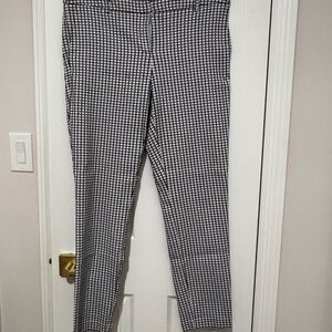Rachel Zoe 10 Black and White Checkered Pants